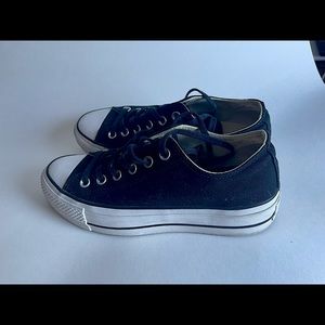 Converse Chuck Taylor All Stars Black Canvas Lifts